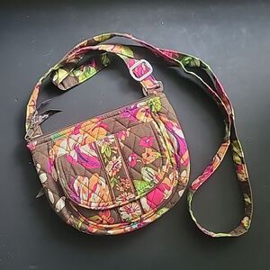Vera Bradley Lizzie Small Crossbody Purse English Rose Print